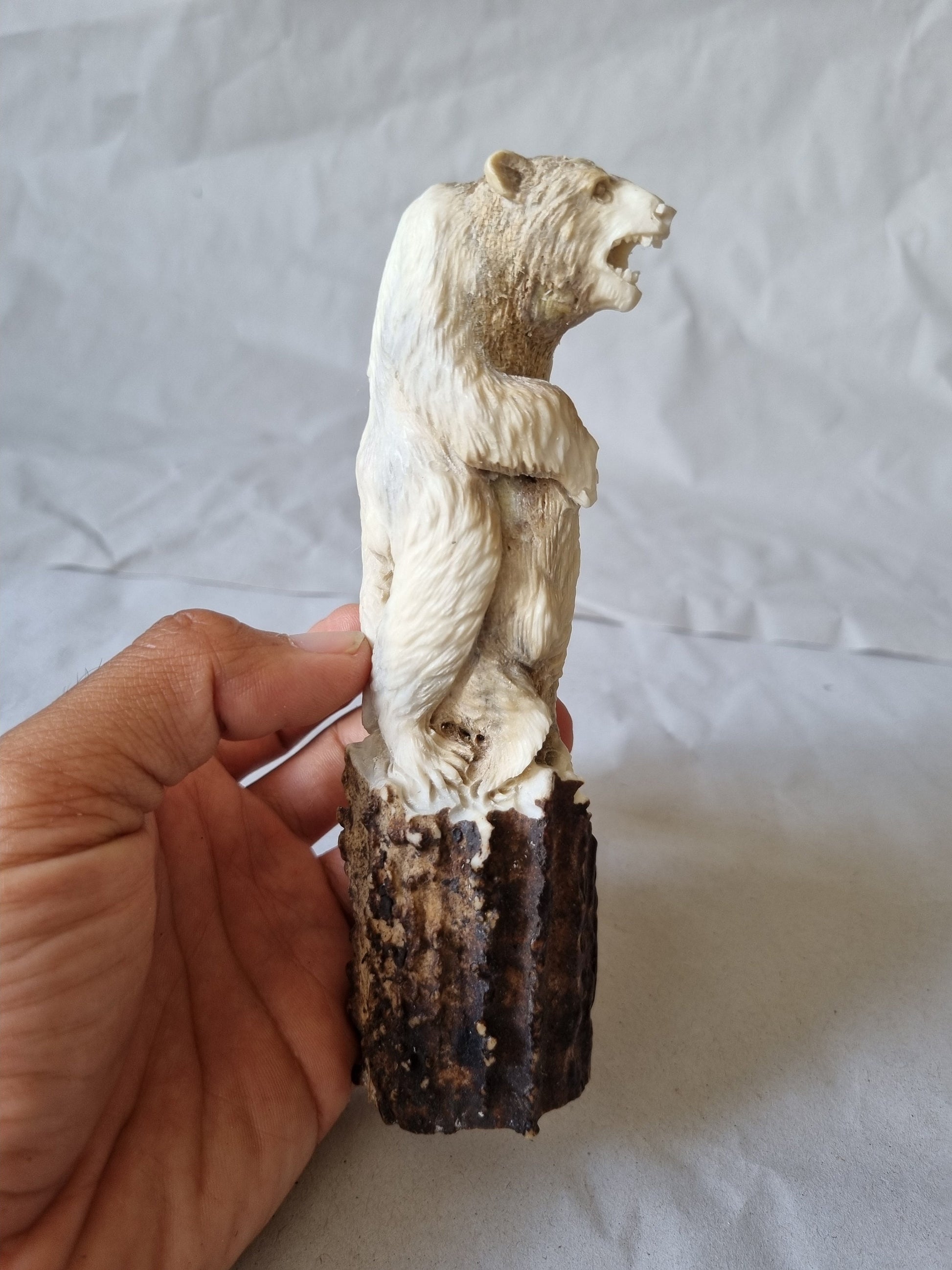 Deer cane handle bear walking stick big